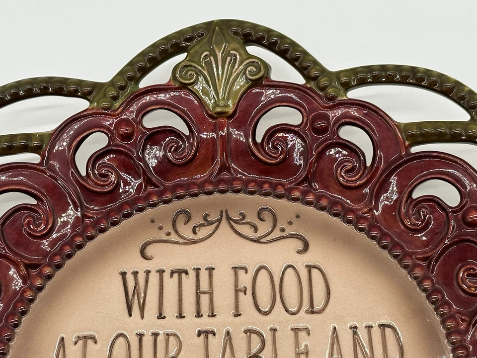 Plato decorativo Amscan Inc “Gracias por” Acción de Gracias Otoño Aprox 11” Foto 3 de 4