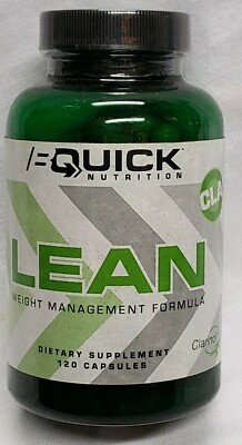 BQuick Nutrition - LEAN - Weight Management Formula - 120 Caps - Exp 9/2026