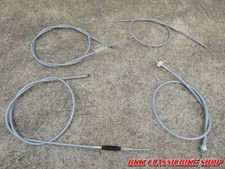 Honda Benly C92 C95 CS92 Low Bar Brake ,Throttle , Speedometer Clutch Cable Set