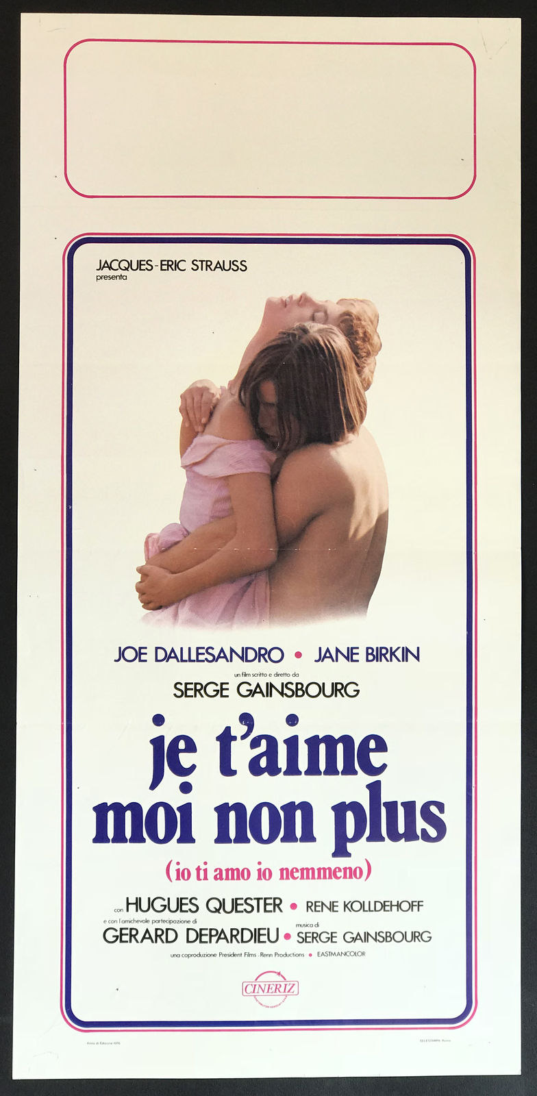 Locandina di Je t'aime moi non plus (1976)