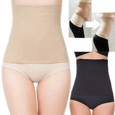 Women Fat Burner Sauna Tummy Tuck Belt Body Shaper Girdle For Tummy Slimming US