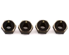 Samix SCX24 Brass Hex Adapter (4) (3mm) (0.5g) [SAMSCX24-4063-3]