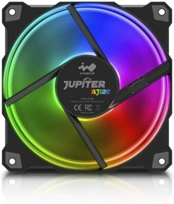 #ad INWIN Jupiter AJ120 High Air Flow Addressable RGB PC Fan 120mm NO CONTROL BOX $8.49