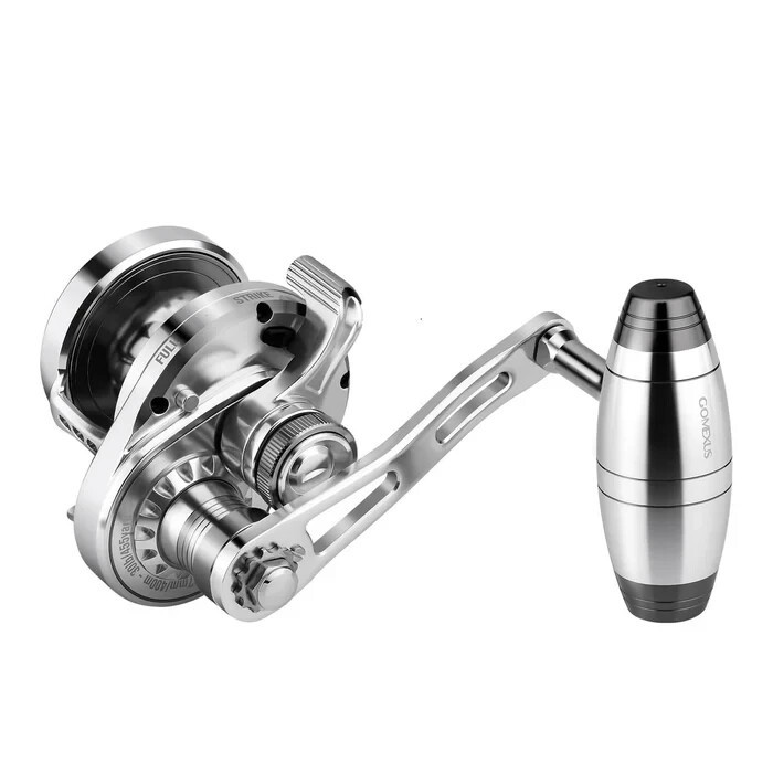 Gomexus 6.5:1 Slow Pitch Jigging Reel Left Hand LS20 Max Drag 25 lb Captain