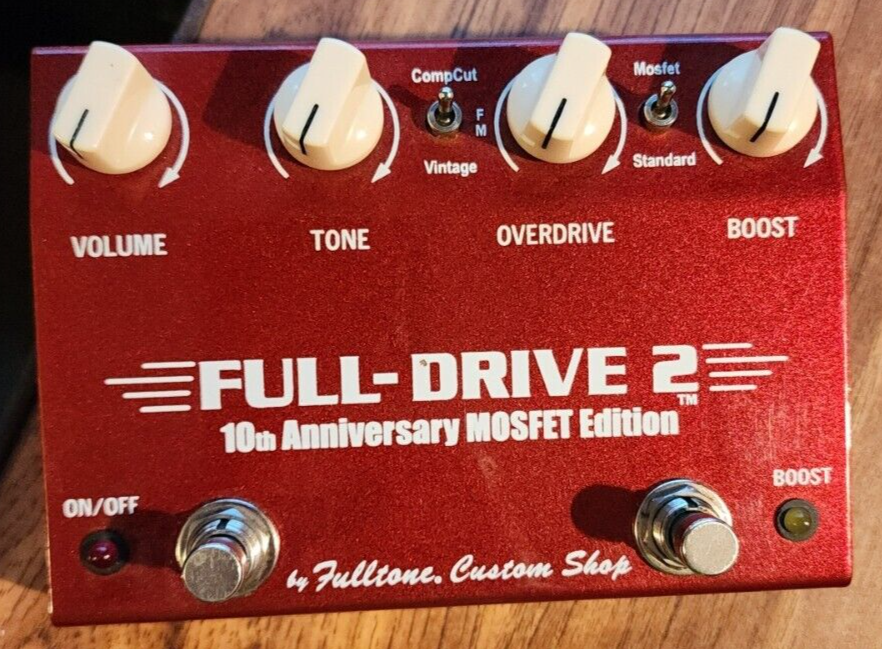 ギター Fulltone FULL-DRIVE 2 10th Anniversary Fulltone Full-Drive 2 10th Anniversary MOSFET, Brand New Old