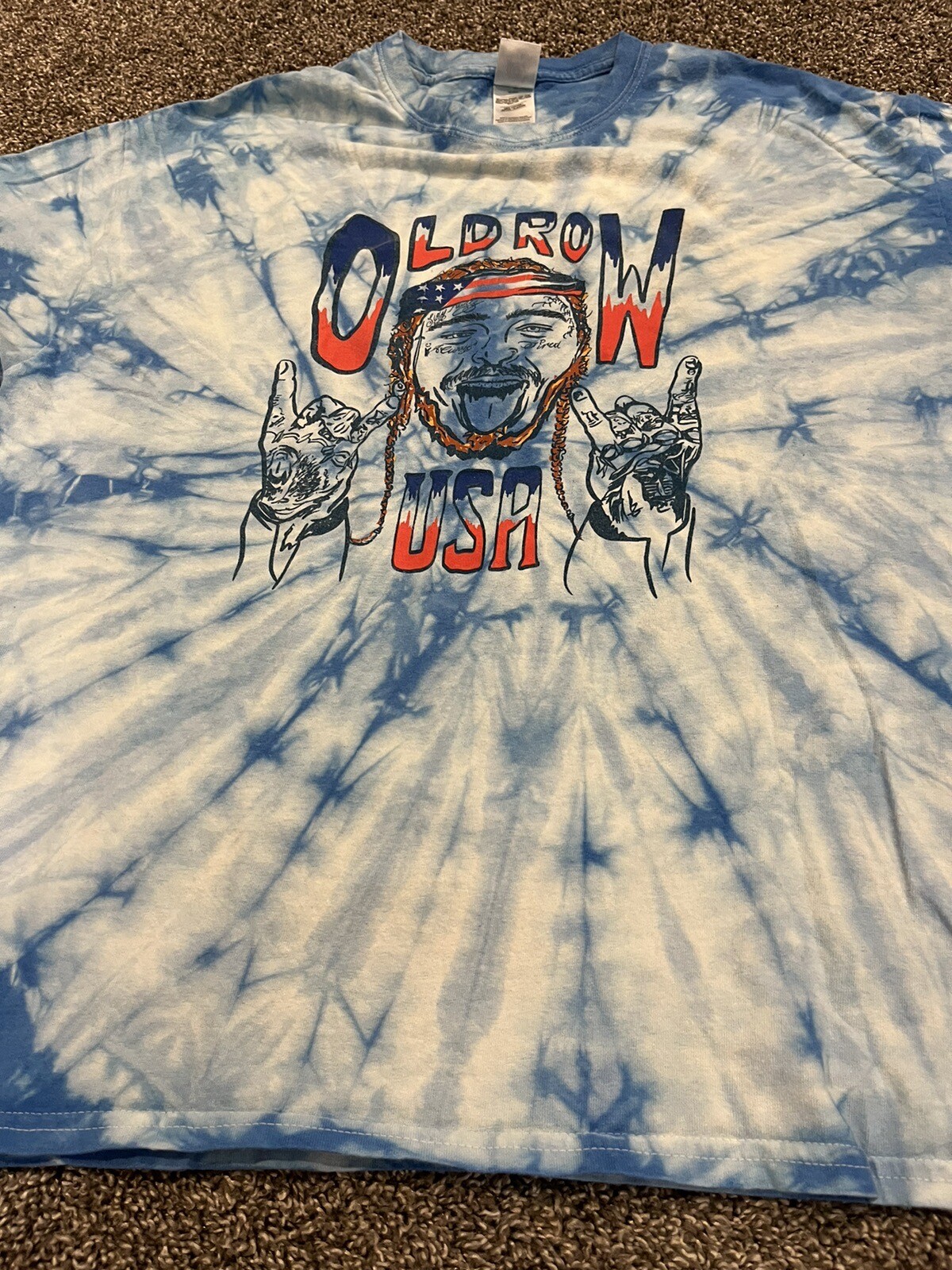 FILA T shirt Old Rowt Postne Malo uomode gra blu tie dyeica manic cort uomoia ta XLuc