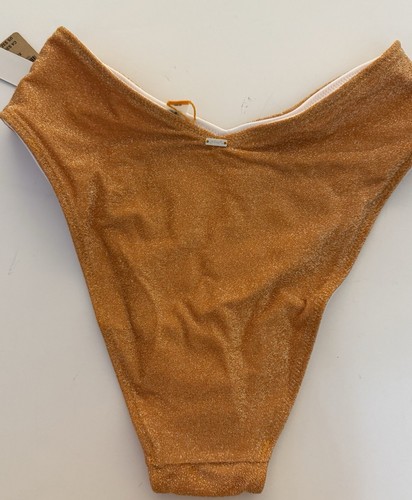 Nwt Victoria's Secret Size XS Gold Shimmer Push Up Top & Bottom Bikini Outfit - Picture 9 of 9