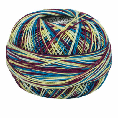 Lizbeth Egyptian Cotton Crochet Thread Size 40 Color 105 Confetti