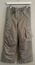 Slalom Snow Pants, Gray. Ski / Snowboard. Youth Unisex Size: 14/16