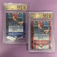 (2) 2012 Elite Extra Tony Renda #139 RC Rookie Auto-BLUE /50 & /598 BGS 9.5 LOT