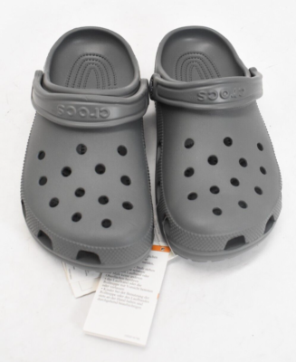 Crocs Unisex Child Classic Clogs K Slate Gray Slip On Slides Big