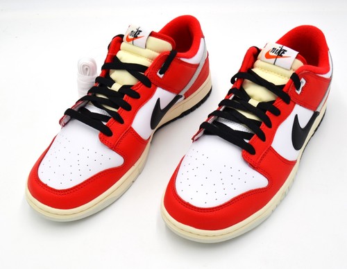 NEW NIKE DUNK LOW RETRO PRM MENS SHOES SIZE 11.5 CHICAGO SPLIT RED DZ2536 600 - Picture 3 of 6