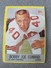 Tarjeta de fútbol americano 1967 Philadelphia - [Base] #159 Bobby Joe Conrad Cardinals z256