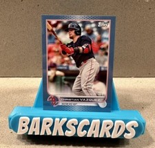 2022 CHRISTIAN VASQUEZ Topps Mini Blue Parallel Card #63, Serial #/10
