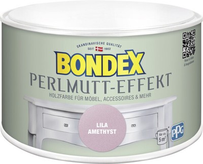 Bondex Holzfarbe Perlmutt-Effekt 500 ml, lila amethyst Möbelfarbe Innenfarbe