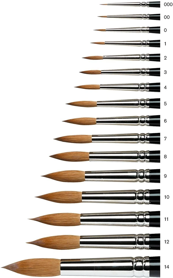 Winsor & Newton Series 7 Kolinsky Sable Watercolour Brushes Artists Brush Art