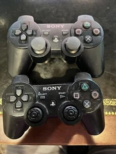 2 Genuine OEM Sony PlayStation 3 PS3 SixAxis DualShock 3 Controller