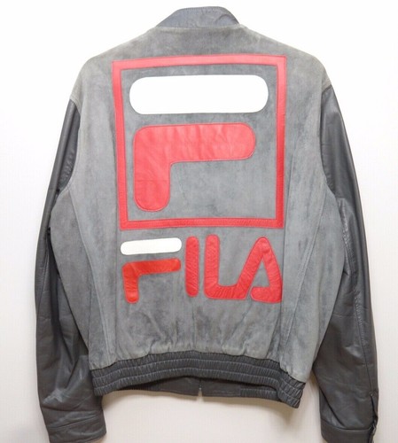 FILA SUEDE leather 90s RARE RARE jacket 