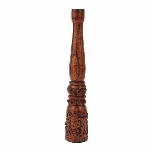 Handmade Shiva Chillum Pipe (9 cm x 3 cm x 3 cm, Brown) US - Picture 4 of 4