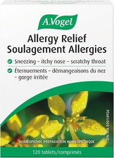 A.Vogel Allergy Relief Allergy Medication For Sneezing, Itchy Nose, 120 Tabs