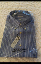 NEW NWT Men's Arrow Long Sleeve Dress Shirt Size XL 17
