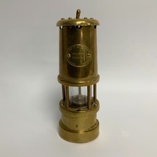 Vintage Miners Lamp Safety Oil Lamp Brass Ferndale Coal Mining Company