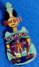 UNIVERSAL OSAKA CITY TEE GUITAR JAPANESE SAMURAI WARRIOR Hard Rock Cafe PIN 