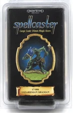 Spellcaster 17-006 Lizardman Shaman (54mm) Iron Wind Metals Mage Sorcerer NIB