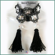 woman necklace luxury collier choker stone collar macramè jewelry crystal strass