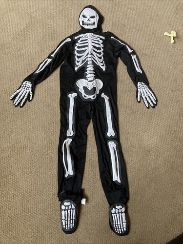 Totally Skelebones Kinderkostüm Skelett Maske, Hände, Füße und Maske Größe 8-10