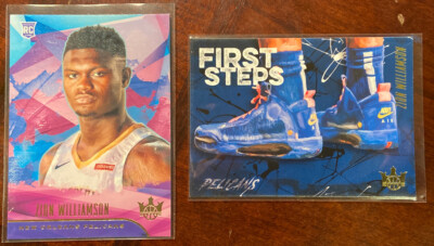 2019-20 PANINI COURT KINGS ZION WILLIAMSON RC LOT #72, FIRST STEPS