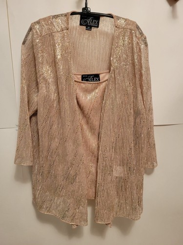 Alex Evenings Twin set Tank Jacket 