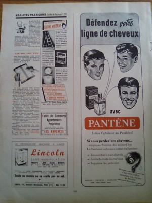 ALTE WERBUNG PUB ADVERT Haarlotion Pantène