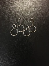 Antique German Cuckoo Clock - New Steel Hook And Ring Old Style /Set Of 4 Pieces