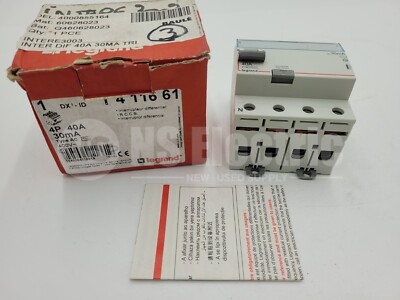 Legrand DX3-ID 40A 30mA, 2 pole 230V Circuit Breaker