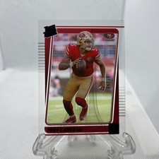 2021 Donruss Clearly Trey Lance SSP Rated Rookie Blue Parallel /99 RC 49ers