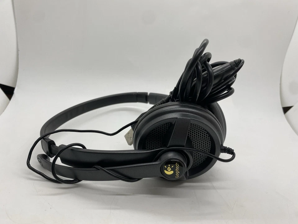 Logitech USB Headset Gaming Work Volume Control Mic Noise Cancelling A-0374A - Image 2 of 4