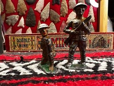 A Neat Pair of Antique Barclay Monoil Toy Army Soldiers