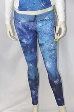 Hot Chillys MTF4000 Snowflake Print Base Layer Bottom Women's Medium Flurry NEW