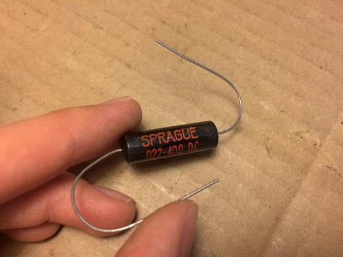 NOS Vintage Sprague .022 uf 400v Black Beauty Capacitor Gibson Les Paul (Qty Ava - Afbeelding 3 van 7
