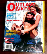 Vintage March 1985 OUTLAW BIKER Magazine Complete Tattoos/Motorcycles Vol.1, 2
