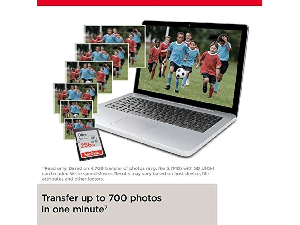 SanDisk Ultra 32GB/64GB/128GB/256GB UHS-I SDXC Class 10 Memory Card 120MB/s -UK - Image 4 of 4