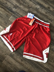 Vintage Chicago Bulls Nike Xl Vermelha Deadstock Nova com Etiquetas Bermuda De Basquete | eBay