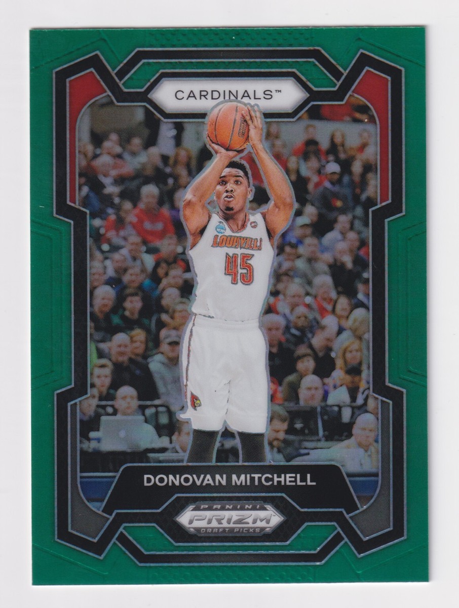 8枚限定 Donovan Mitchell Prizm Auto Green 2024-25 Panini Prizm Draft GREEN PRIZM REFRACTOR #75 DONOVAN