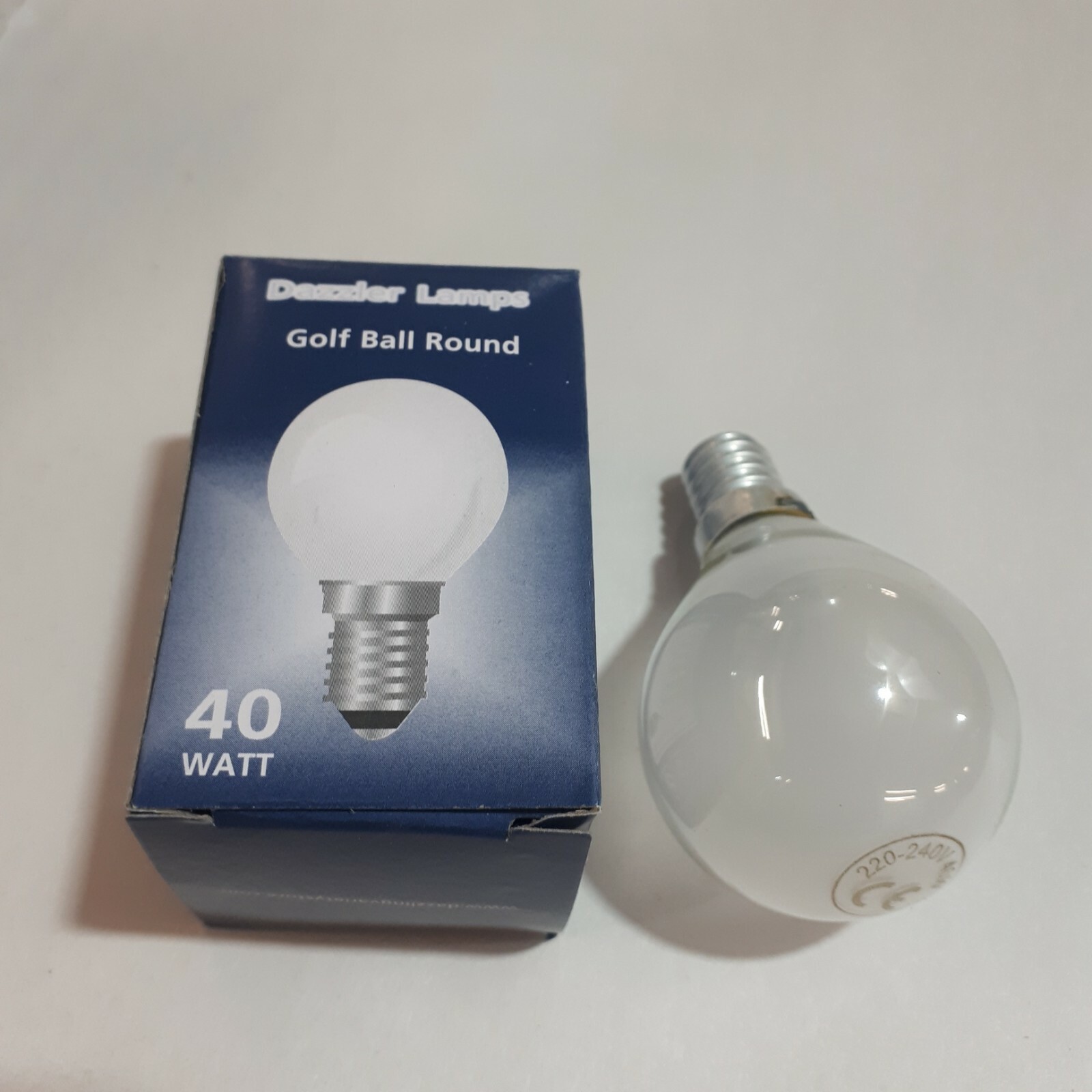 10 x NEW 40W FROST E14 SES Golf Ball Round 45mm Dazzler Lamp Light Bulb