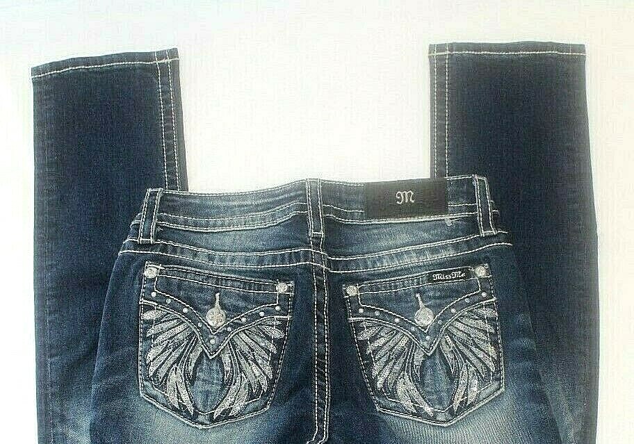 JEAN MISS ME ANGEL WINGS - Taille 26 X 33 - Neuf Avec Étiquette