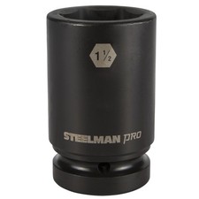 Steelman 1 in. Drive 1-1/2 in. 6 Point Deep Impact Socket 79335
