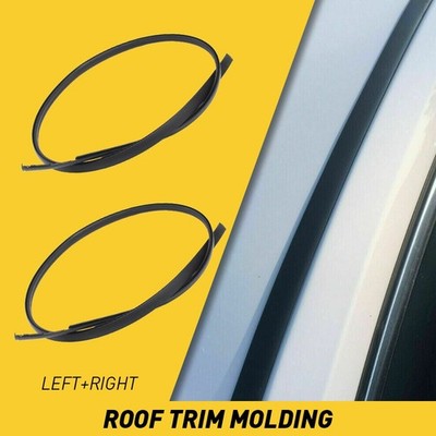 Black Roof Trim Molding Kit Fit for 2014 2015 2016 2017 Toyota Corolla Sedan