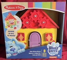Melissa  Doug Blue's Clues  You Wooden Take Along House New 