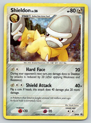 SHIELDON DP08 POKEMON STAMPED PROMO HOLO LP SAITOU